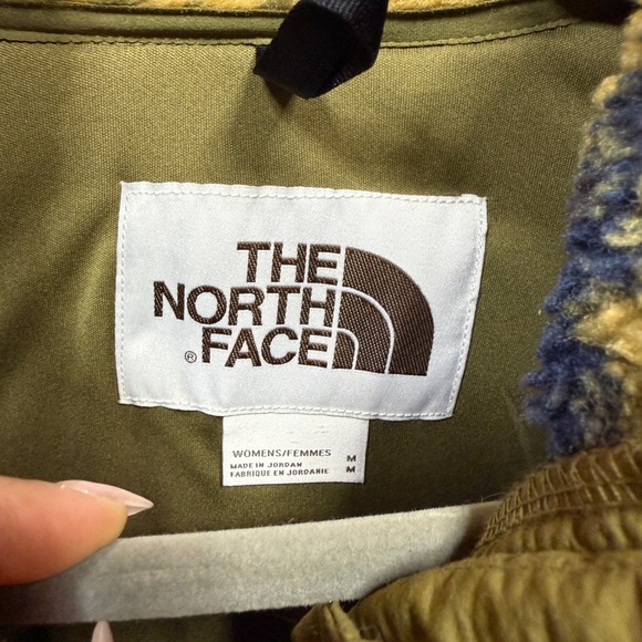 The North Face Women's Fleece Pile Jacket Tie Dye Jacquard Full Zip Size Medium - Picture 5 of 7